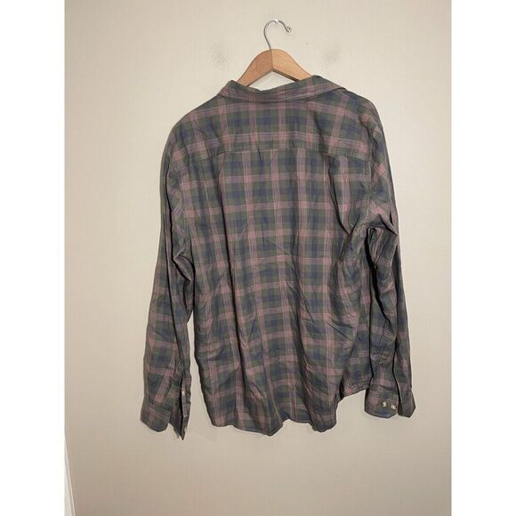 Alesbury Plaid Flannel Button Front Shirt 100% Cotton Men’s Large Green - Picture 4 of 6